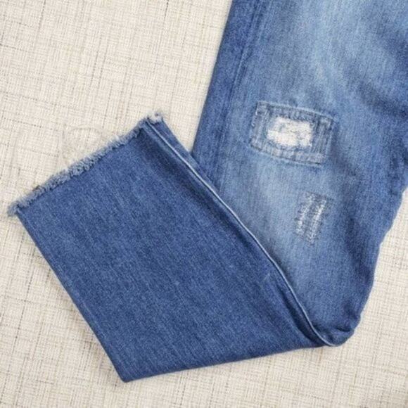 J Brand Steve Vida Boyfriend Patchwork Jeans Size 25 - Picture 3 of 5